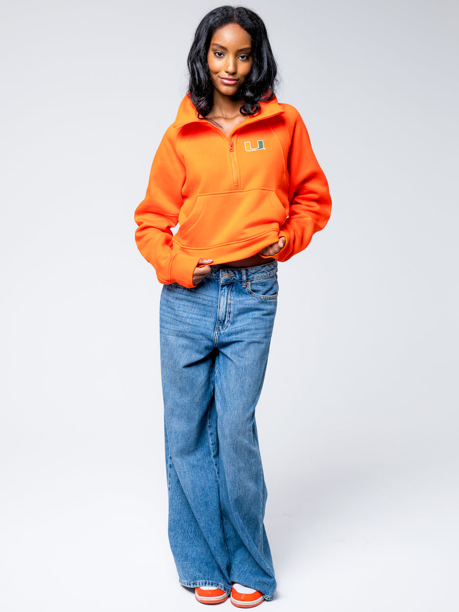 University of Miami - Club Quarter-Zip - Orange – Established and
