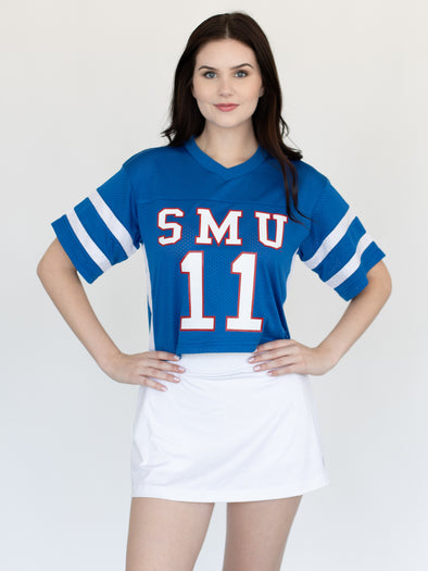 SMU - Mesh Fashion Football Jersey - Blue