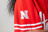 University of Nebraska - Women's Cropped Baseball Jersey Crop Top - Red