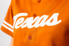 University of Texas - Women's Cropped Baseball Jersey - Burnt Orange