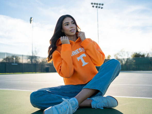 University of Tennessee - Campus Rec Cropped Hoodie - Orange