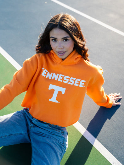 University of Tennessee - Campus Rec Cropped Hoodie - Orange