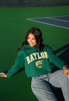 Baylor University - Campus Rec Cropped Hoodie - Green