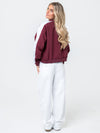Mississippi State - Women's V-Neck Windbreaker - Maroon