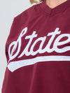Mississippi State - Women's V-Neck Windbreaker - Maroon