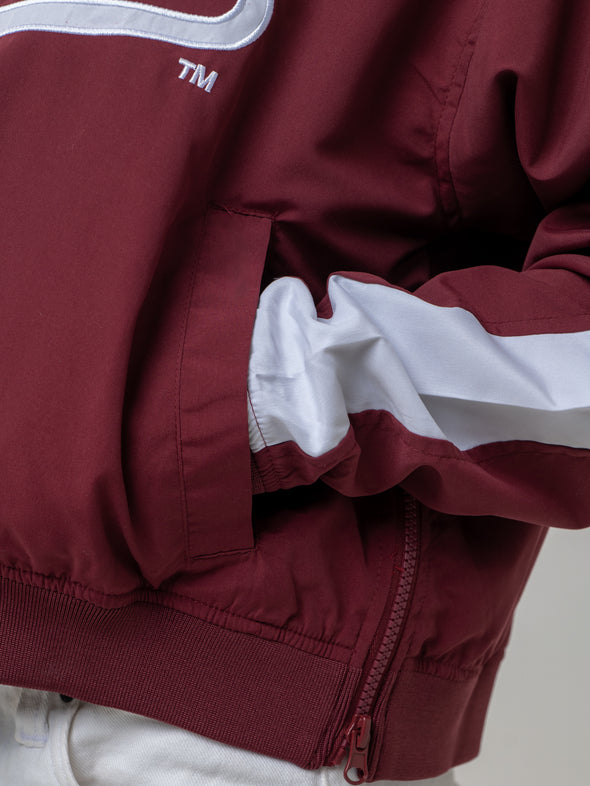 Mississippi State - Women's V-Neck Windbreaker - Maroon