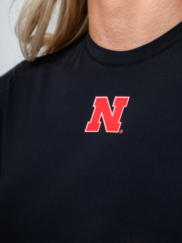 University of Nebraska - The Triple Threat Tee - Black