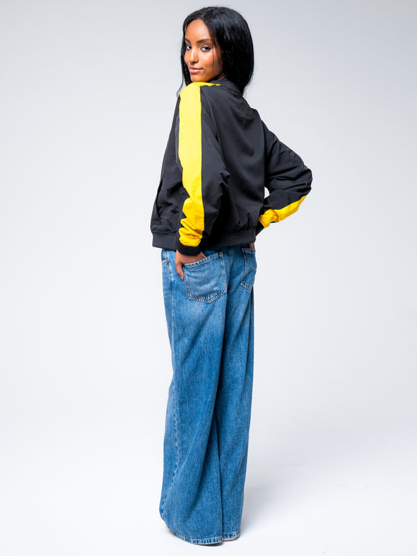 University of Iowa - Women's V-Neck Windbreaker - Black