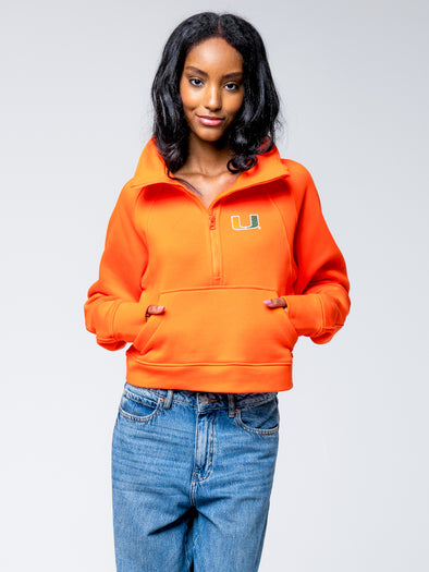 University of Miami - Club Quarter-Zip - Orange