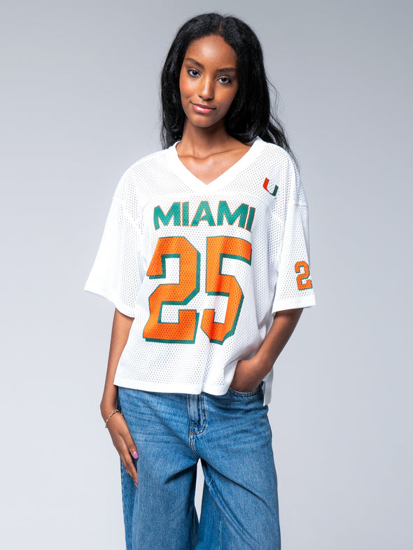 University of Miami - Boyfriend Jersey - White