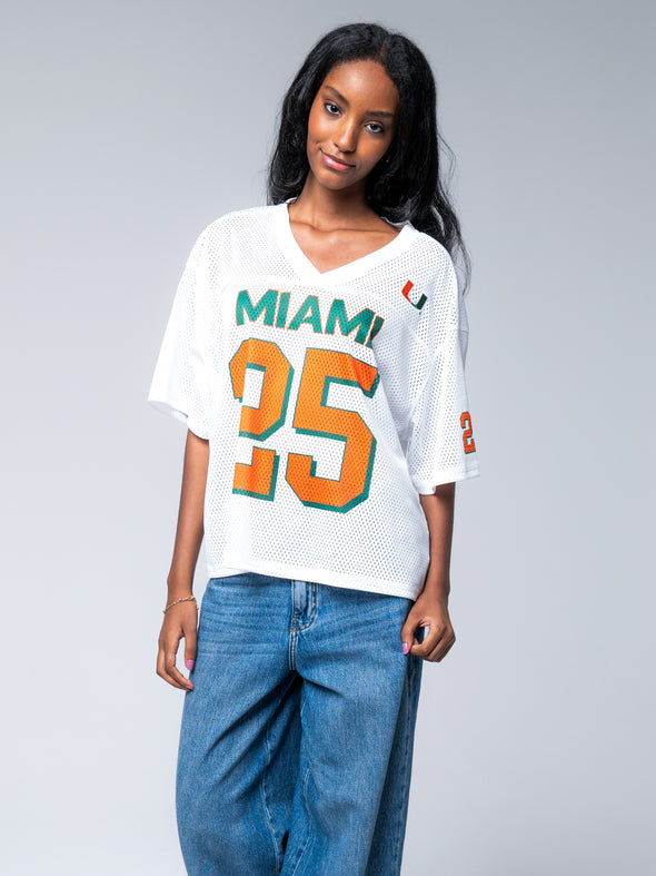 University of Miami - Boyfriend Jersey - White