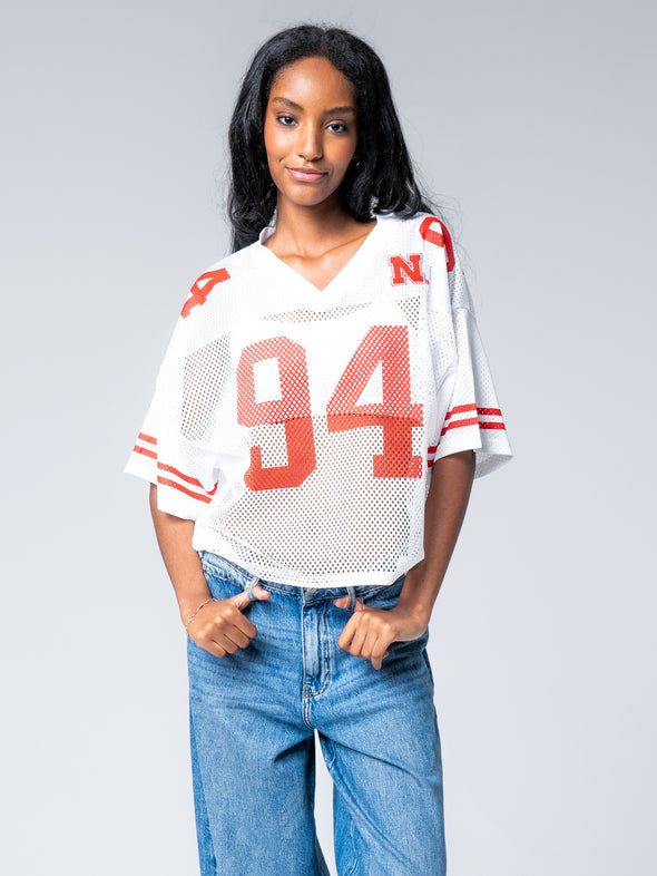 University of Nebraska - Vintage Practice Jersey - White