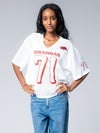 University of Arkansas - Boyfriend Jersey - White