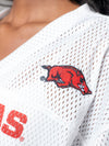 University of Arkansas - Boyfriend Jersey - White