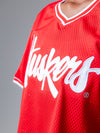 University of Nebraska - Mesh Fashion Pullover Jersey - Red/Huskers