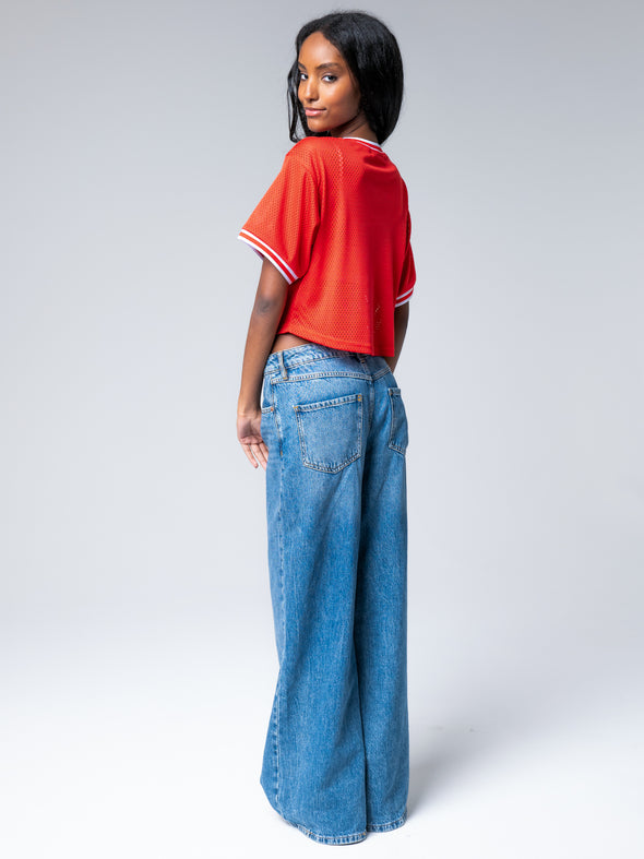 University of Nebraska - Mesh Fashion Pullover Jersey - Red/Huskers