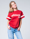 University of Alabama - Oversized Boyfriend Tee - Crimson