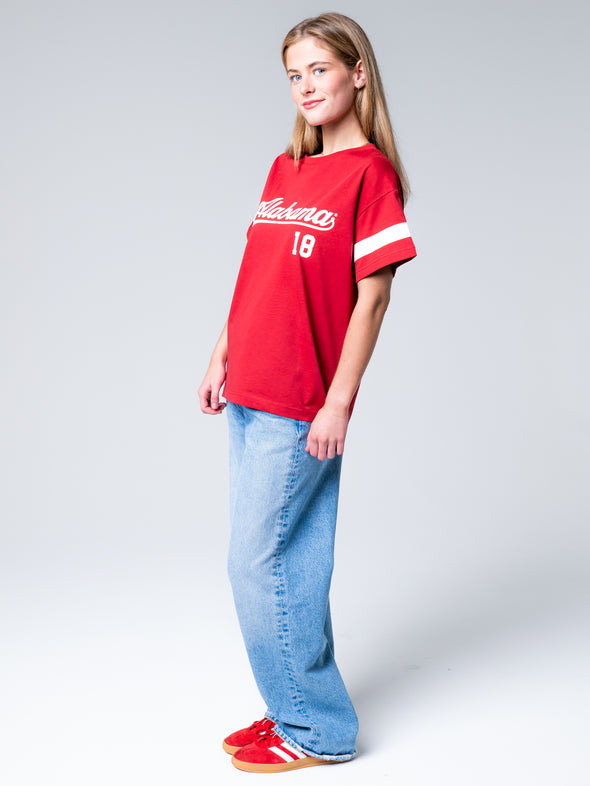 University of Alabama - Oversized Boyfriend Tee - Crimson