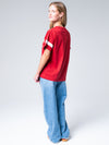 University of Alabama - Oversized Boyfriend Tee - Crimson