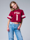 Florida State - Cropped Jersey Tee - Garnet