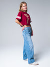 Florida State - Cropped Jersey Tee - Garnet