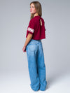 Florida State - Cropped Jersey Tee - Garnet