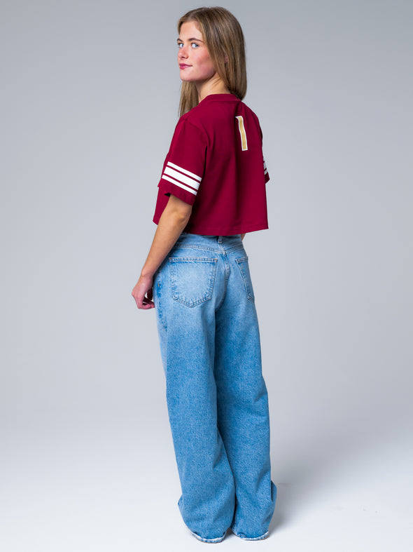 Florida State - Cropped Jersey Tee - Garnet
