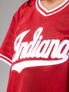 Indiana University - Mesh Cropped Fashion Pullover Jersey - Cardinal