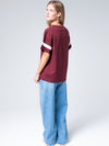 Mississippi State - Oversized Boyfriend Tee - Maroon