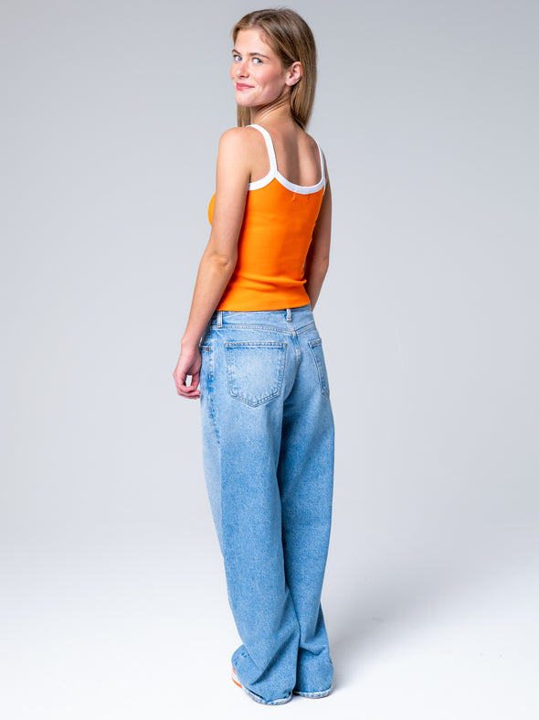 University of Miami - The Contrast Sideline Tank Top - Orange - Green