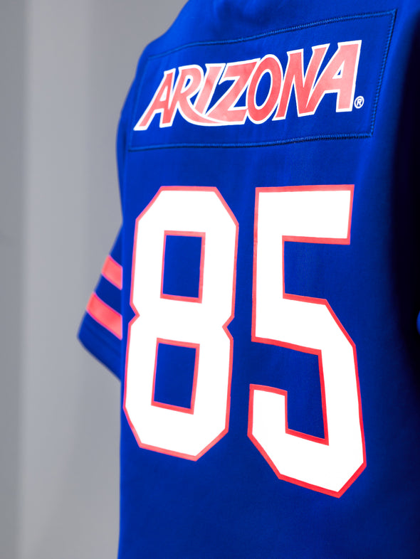 University of Arizona - Zip-Up Cropped Fashion Football Jersey - Navy