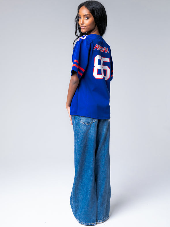 University of Arizona - Women's Full Length Zip-Up Fashion Football Jersey - Navy