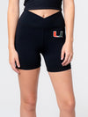 University of Miami - The Campus Rec Biker Short- Black