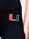 University of Miami - The Campus Rec Biker Short- Black