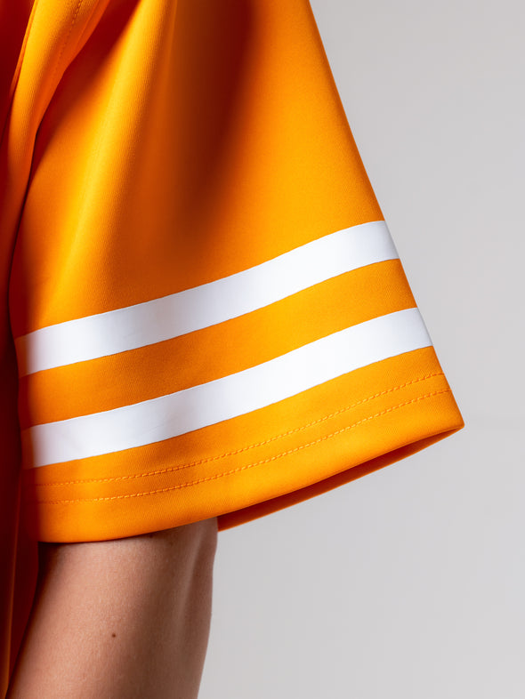 University of Tennessee - Women's Full Length Zip-Up Fashion Football Jersey - Orange