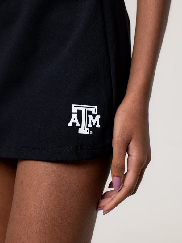Texas A&M - The Low Rise Sport Skort - Black