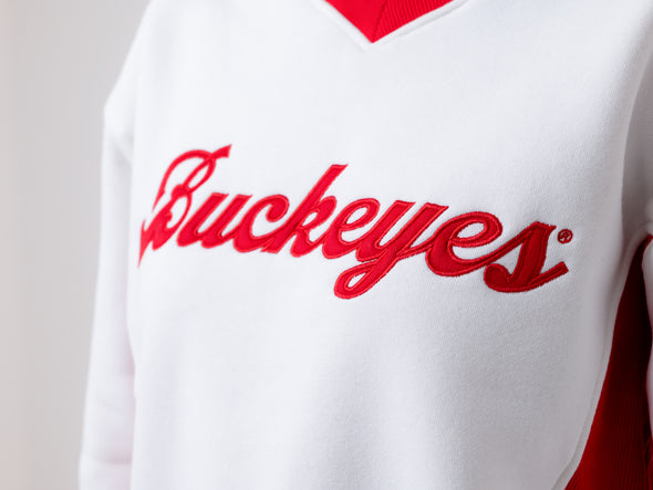 Ohio State - Color Block Crewneck Sweatshirt - White