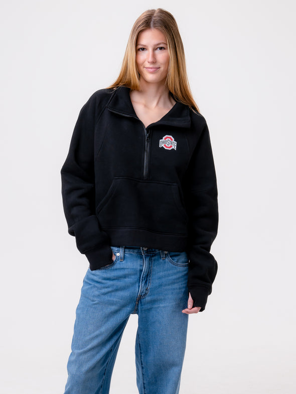 Ohio State - Club Quarter-Zip - Black