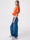 University of Miami - Cropped Jersey Tee - Orange