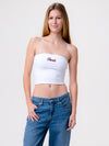 University of Florida - The Embroidered Stadium Tube Top - White