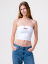 University of Florida - The Embroidered Stadium Tube Top - White
