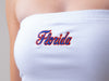 University of Florida - The Embroidered Stadium Tube Top - White