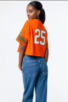 University of Miami - Cropped Jersey Tee - Orange