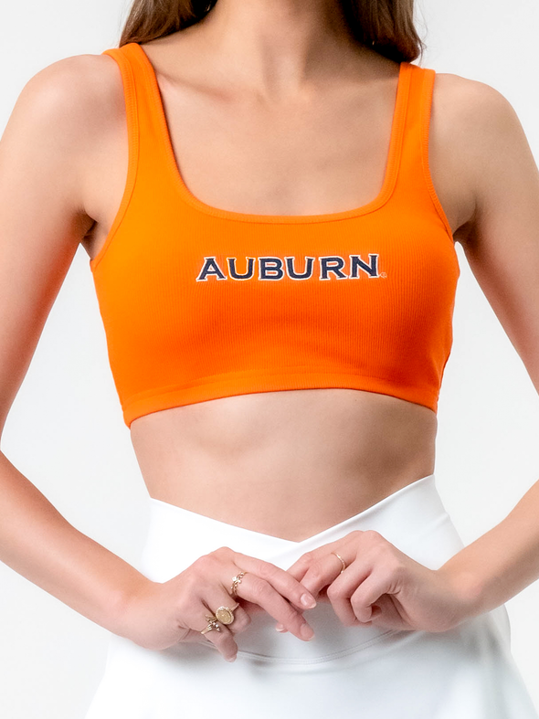 Auburn University - The Bra Sport Crop - Orange