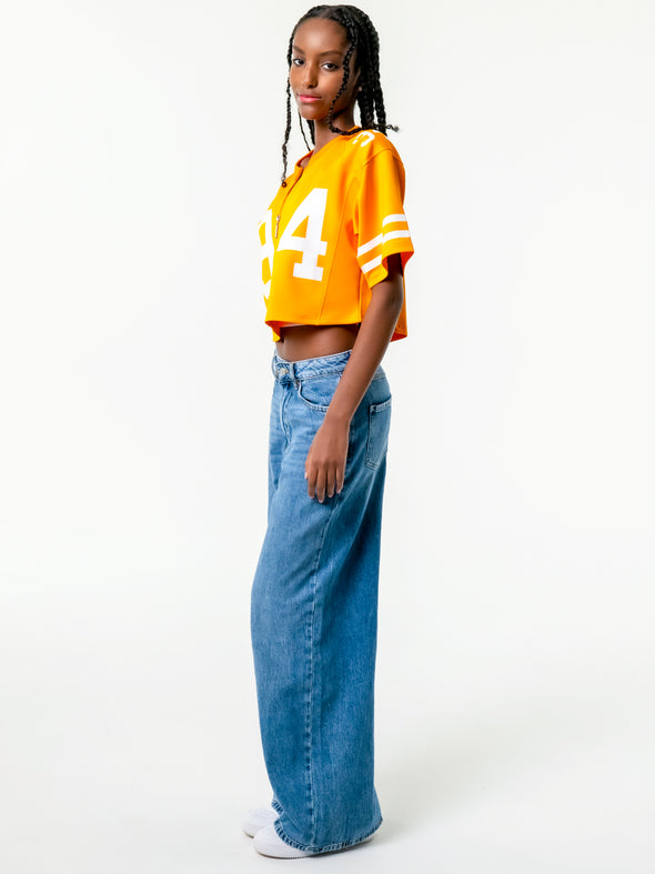 University of Tennessee - Zip-Up Cropped Fashion Football Jersey - Orange