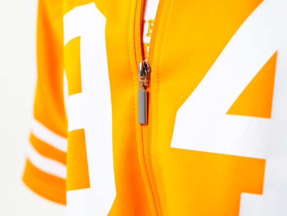 University of Tennessee - Zip-Up Cropped Fashion Football Jersey - Orange