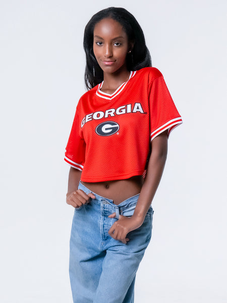 University of Georgia - Special Edition Mesh Football Pullover Jersey NIL #15 Carson Beck - Red