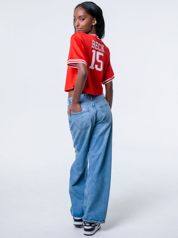 University of Georgia - Special Edition Mesh Football Pullover Jersey NIL #15 Carson Beck - Red