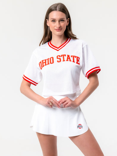 Ohio State - Mesh Fashion Pullover Jersey - White