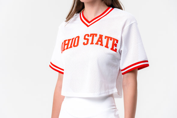 Ohio State - Mesh Fashion Pullover Jersey - White